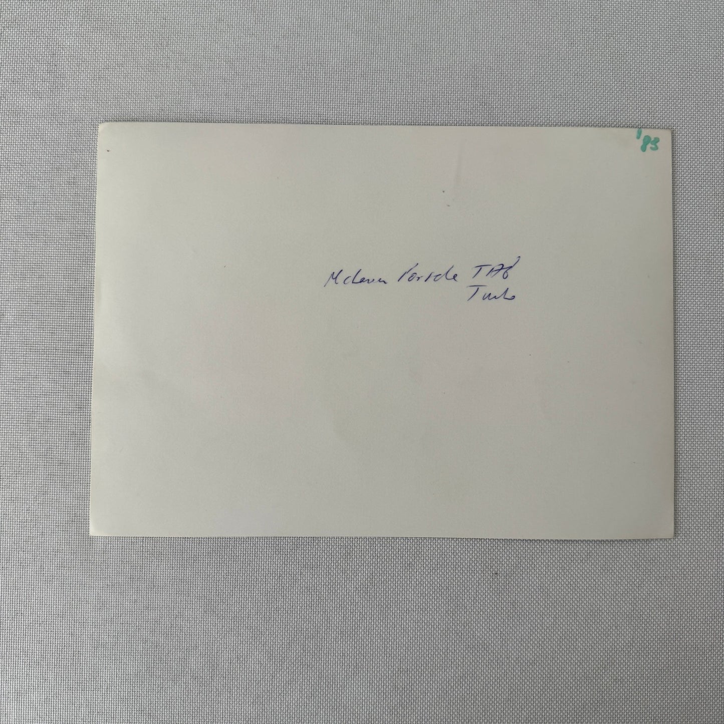 McLaren Porsche Tag Turbo Racing Car Photo Photograph Print 1983