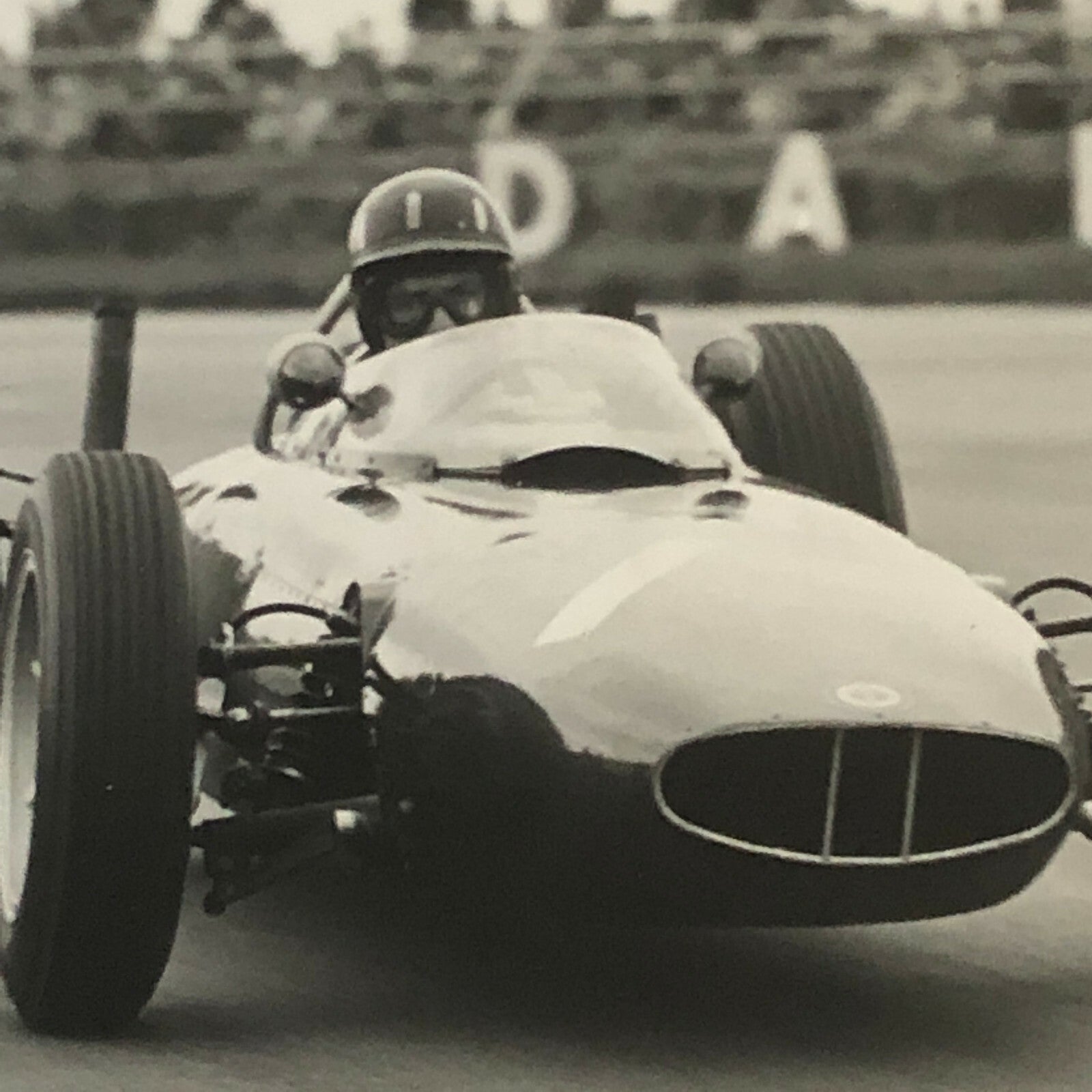 1962 Racing Photo Photograph Graham Hill BRM Car - Bernard Cahier Photographer 