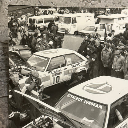 1980 RAC Rally Rallye Car Racing Photo Photograph Talbot Sunbeam Vintage Car
