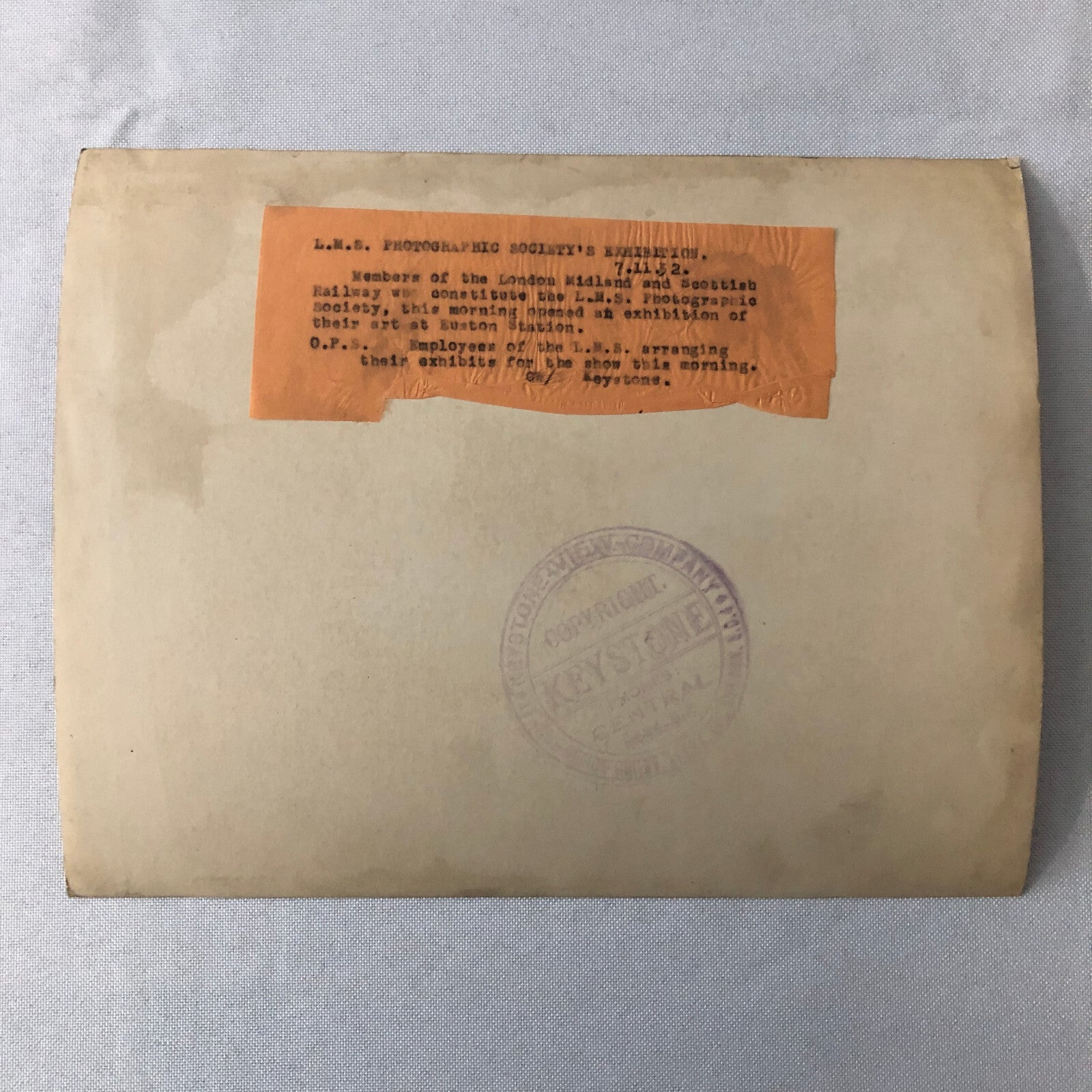 Vintage Press Photo Photograph London Midland & Scottish Railway Art Exhibit