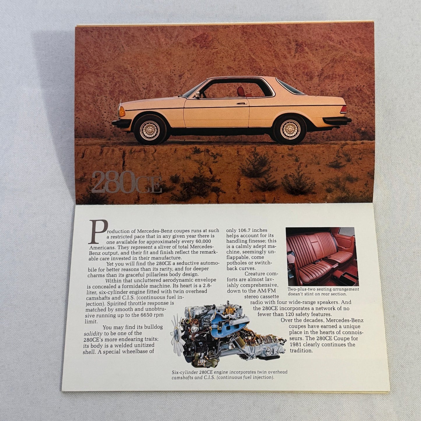 1981 Mercedes Benz Brochure Catalog 380 SLC 380SL 380 SL SEL 300SD 300TD 300D