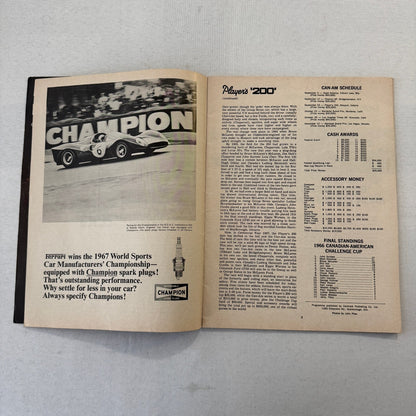1967 Can Am Racing Program Players 200 Mosport Canada CanAm Bruce McLaren +