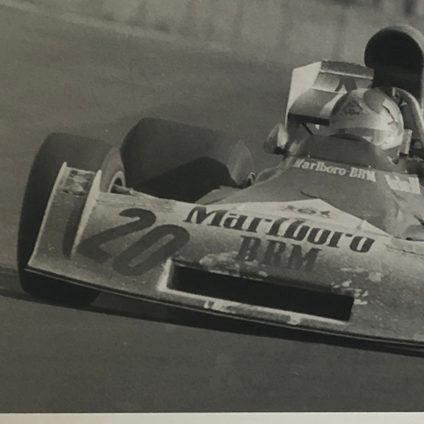 Vintage Racing Photo Photograph Jean-Pierre Beltoise 1973 JP Beltoise BRM Car