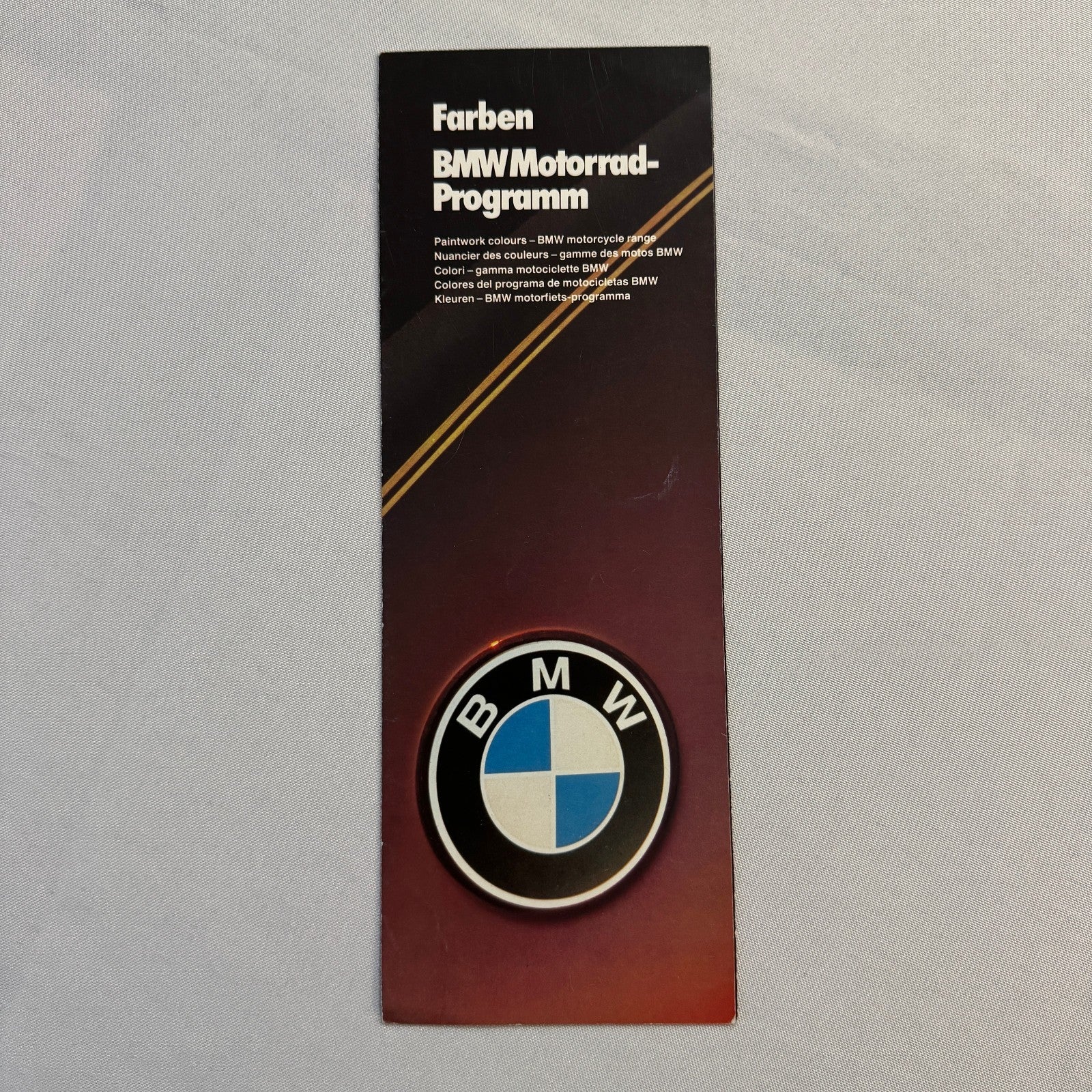 1982 BMW Motorcycle Bike Exterior Color Option Brochure  R65 R100 R80 GERMAN
