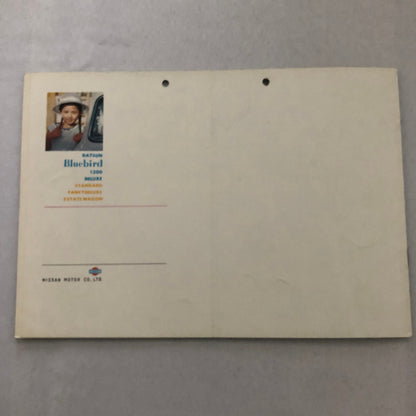 Vintage 1963 Datsun Bluebird Car Sales Brochure Catalog Japanese JDM Nissan