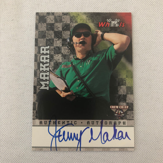 1999 Wheels Jimmy Makar Auto Autograph Signed Signature Card NASCAR /500