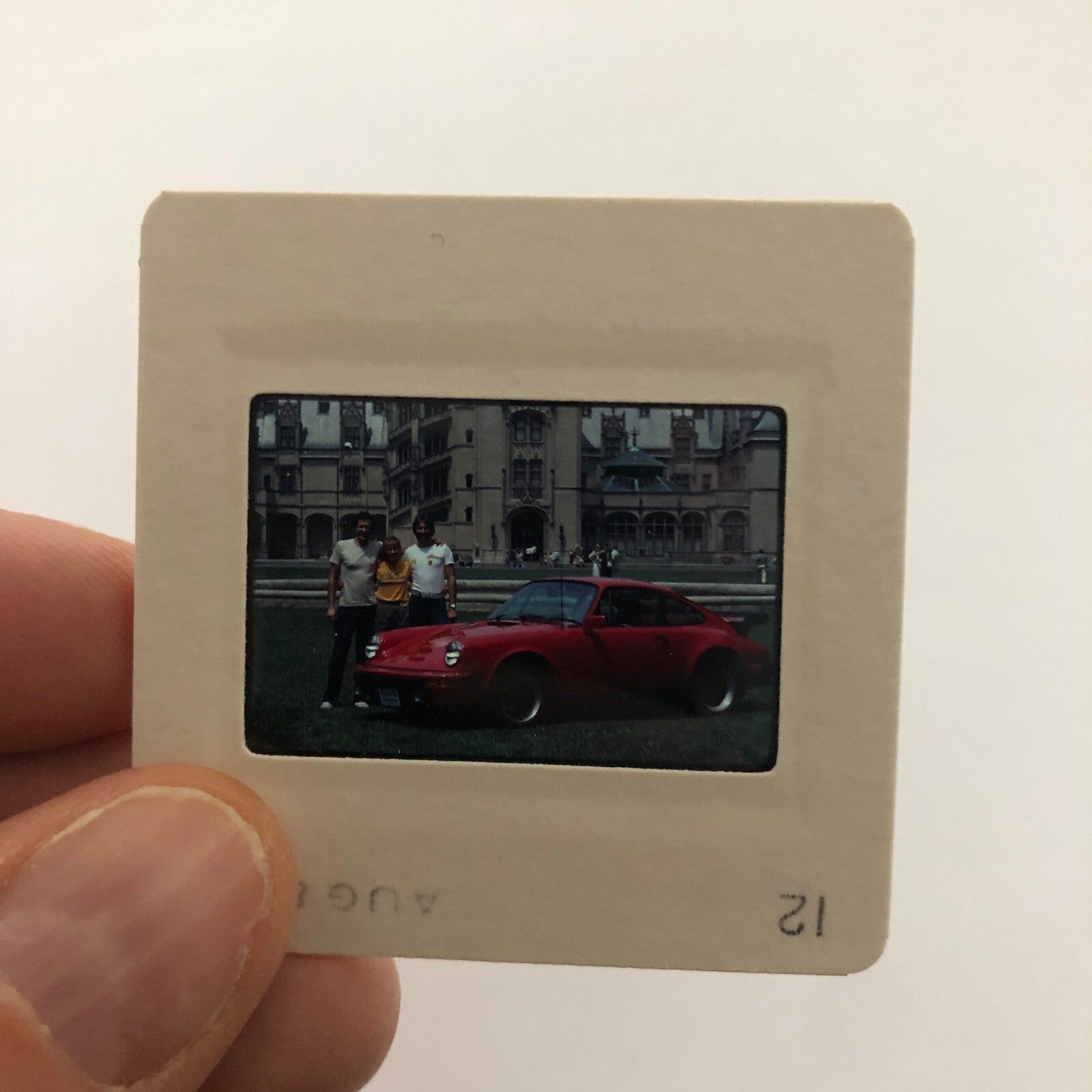 Porsche 911 Car 35mm Photo Slide Vintage 1981
