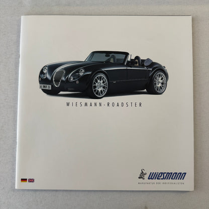 Wiesmann Roadster Sports Car Sales Brochure Catalog Advertising