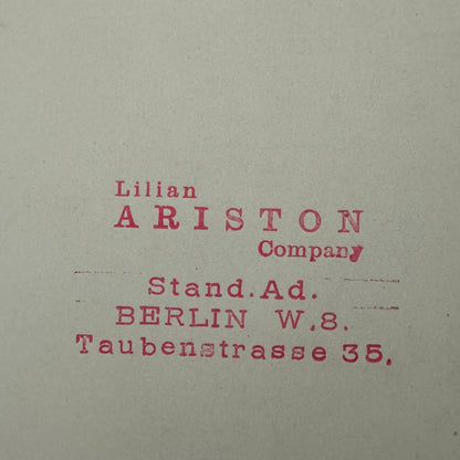 Vintage Circus Acrobat Balancing Act Postcard Post Card Lilian Ariston Company