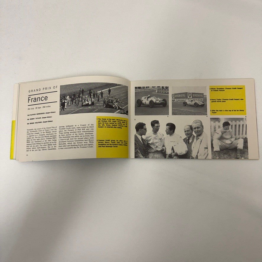 1960 BP Racing Brochure Grand Prix Formula 2 Stirling Moss Mike Hailwood Bike +