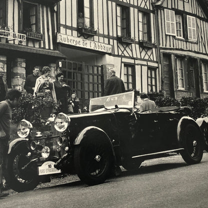 Vintage Antique Car Photo Photograph Print Paris Strausberg Rally Rallye
