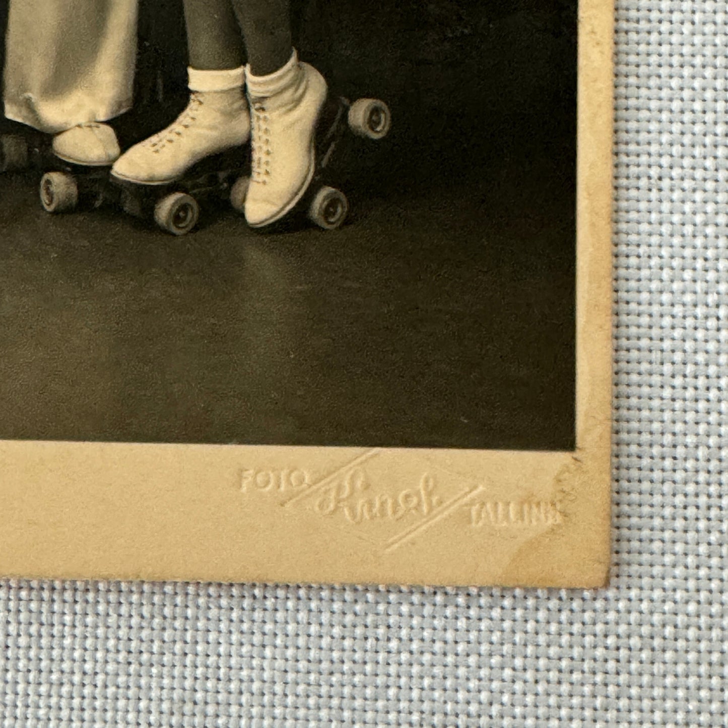 Vintage Circus Rollerskating Roller Skate Act Real Photo Postcard Post Card RPPC