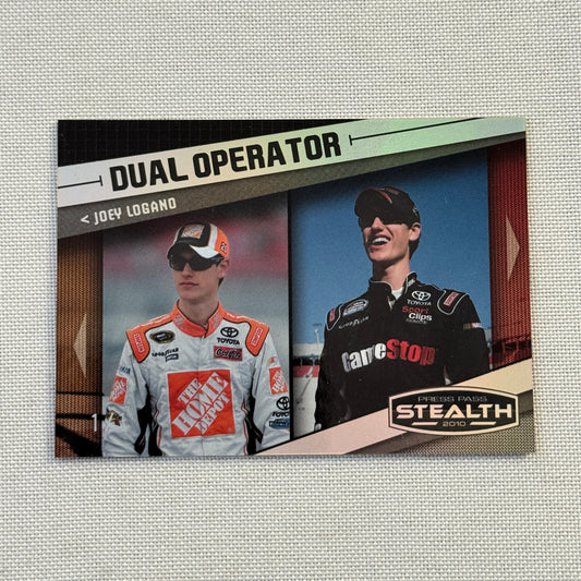 2010 Press Pass Stealth Joey Logano Dual Operator ONE OF ONE 1/1 Card