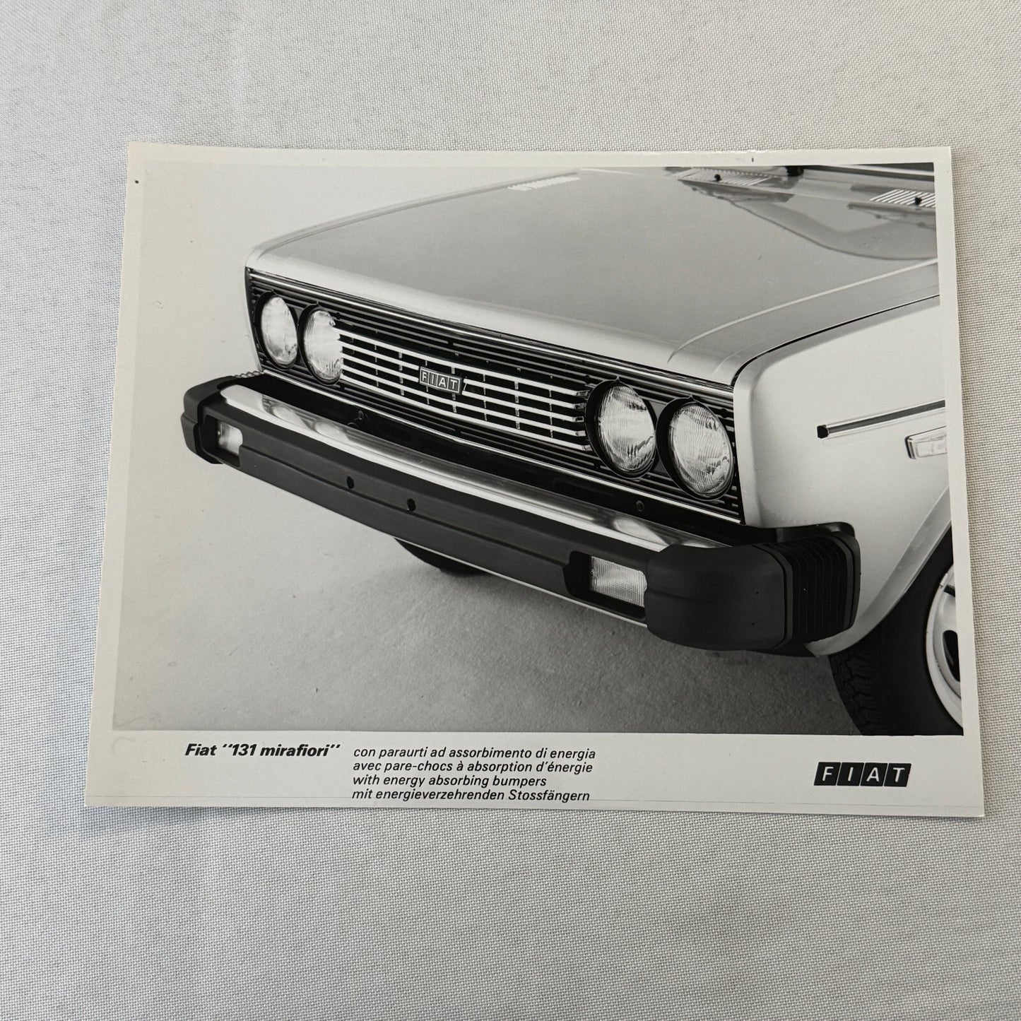 Fiat 131 Mirafiori Car Factory Press Photo Photograph Print European
