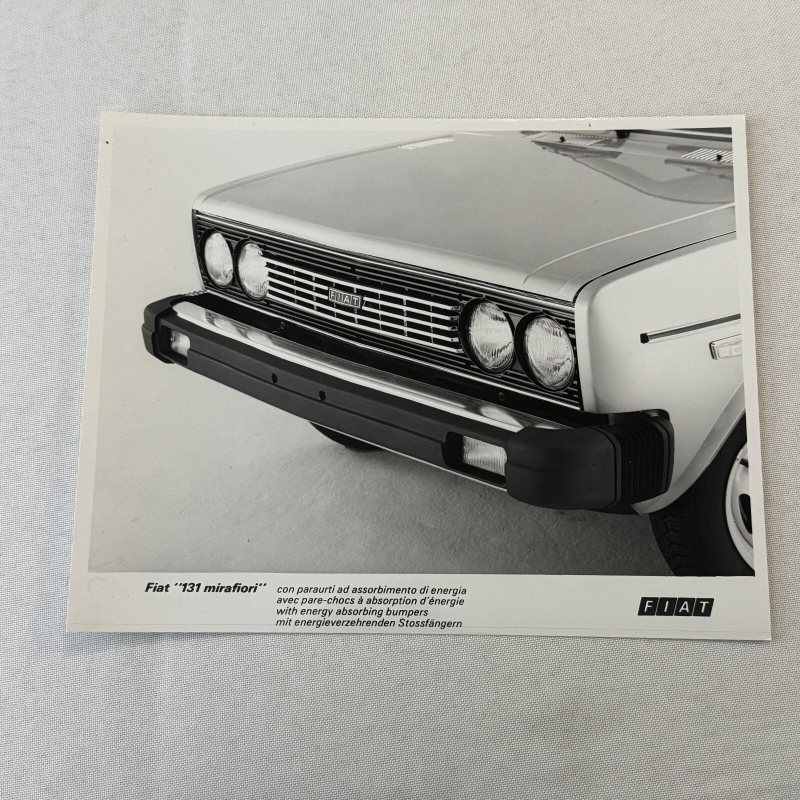 Fiat 131 Mirafiori Car Factory Press Photo Photograph Print European