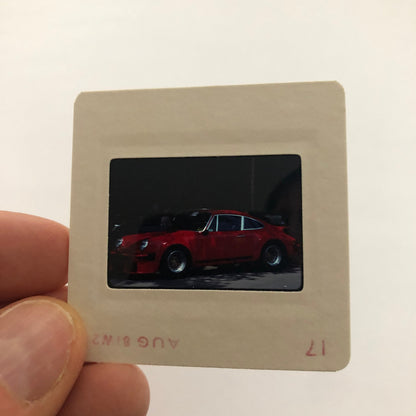 Porsche 911 Car 35mm Photo Slide Vintage 1981