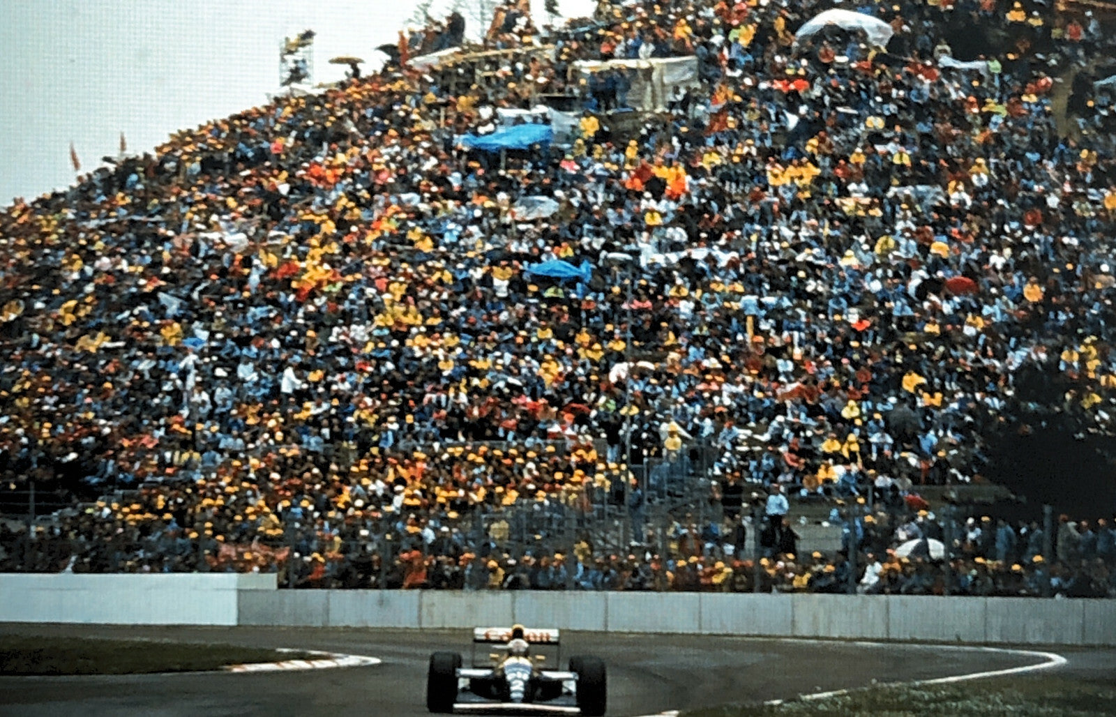 Vintage Formula One F1 Racing 35mm Slide Photo Alain Prost Williams Renault Car 