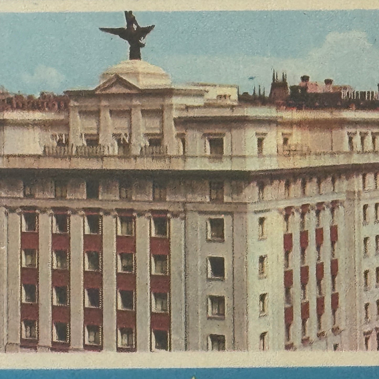 Vintage Hotel Travel Luggage Label Hotel Fenix Madrid Spain Espana Spanish