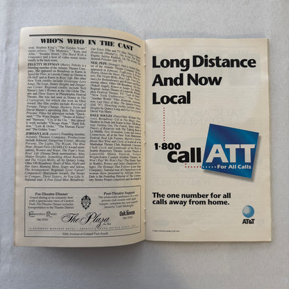 William H Macy Signed Playbill The Joy of Going Somewhere Definite 1997 Auto