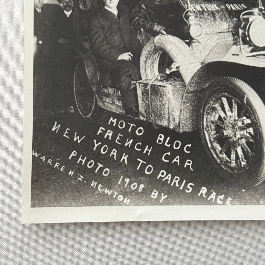 1908 New York To Paris Racing Photograph Race Photo Vintage Image Modern Print