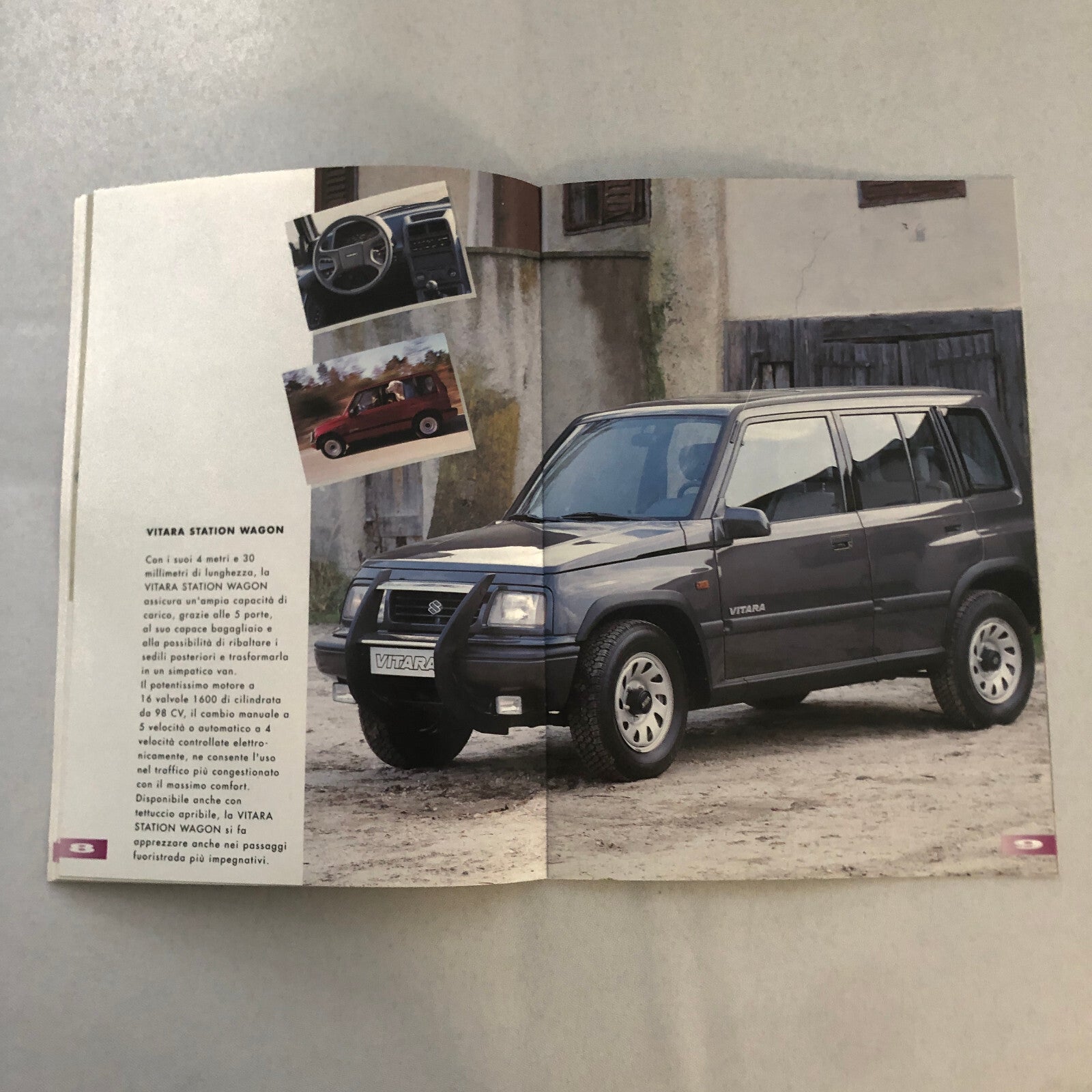 1994 Suzuki Car Sales Brochure Catalog ITALIAN TEXT Samurai Vitara Swift GTI +