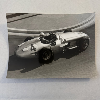Mercedes W196 Racing Car 1955 Monaco Grand Prix Race Photo Photograph Modern