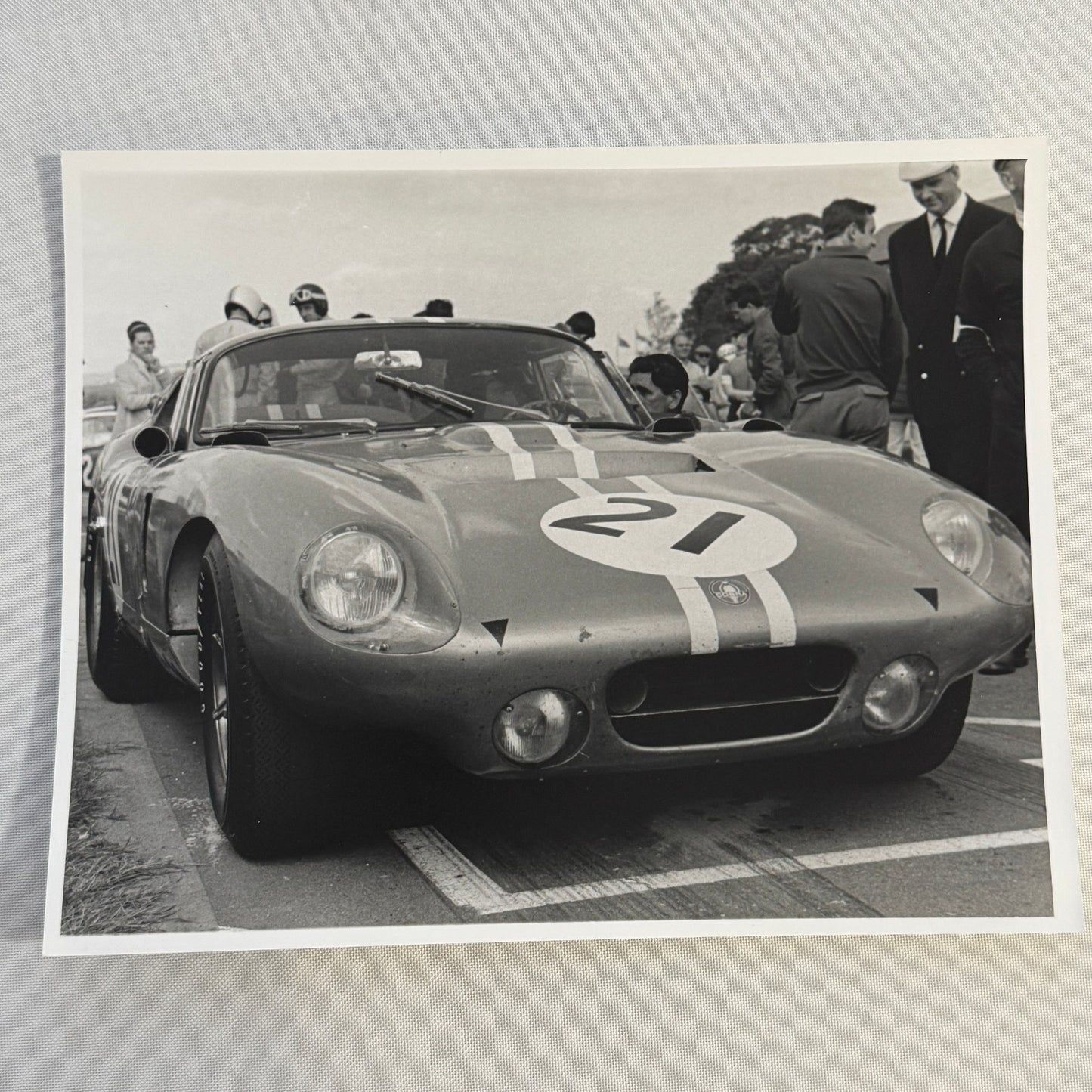 Vintage Racing Photo Photograph Dan Gurney Goodwood Cobra Daytona Modern Print