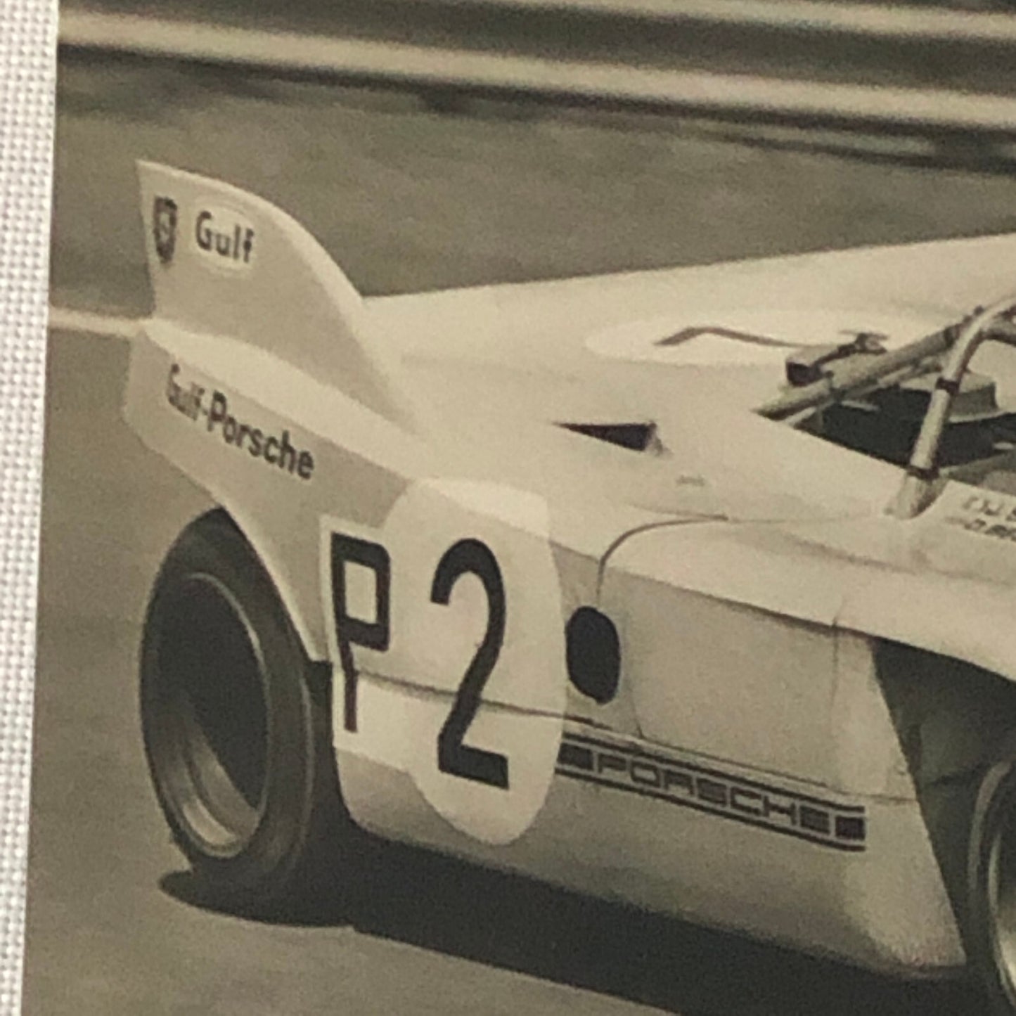 Vintage Jo Siffert Gulf Racing Porsche Car Postcard Post Card
