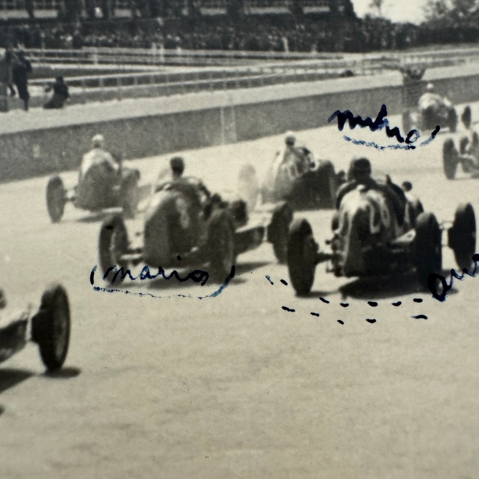 Vintage Racing Car Postcard Real Photo Postcard RPPC Post Card