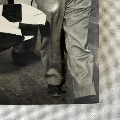 Juan Manuel Fangio Racing Driver Press Photo Photograph Vintage Italian