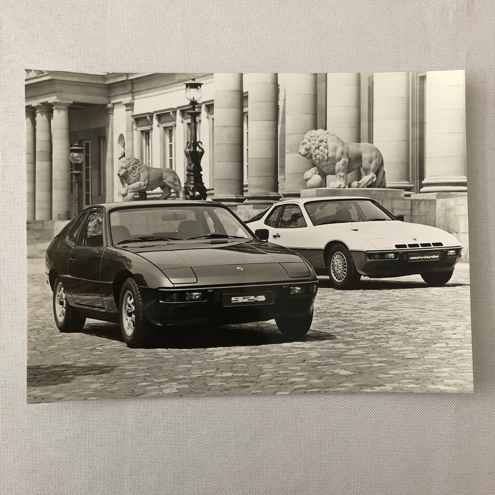 Vintage Porsche 924 and 924 Turbo Factory Press Photo Photograph Print Werkfoto