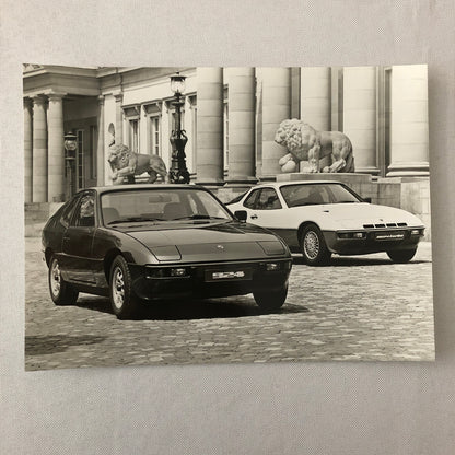Vintage Porsche 924 and 924 Turbo Factory Press Photo Photograph Print Werkfoto