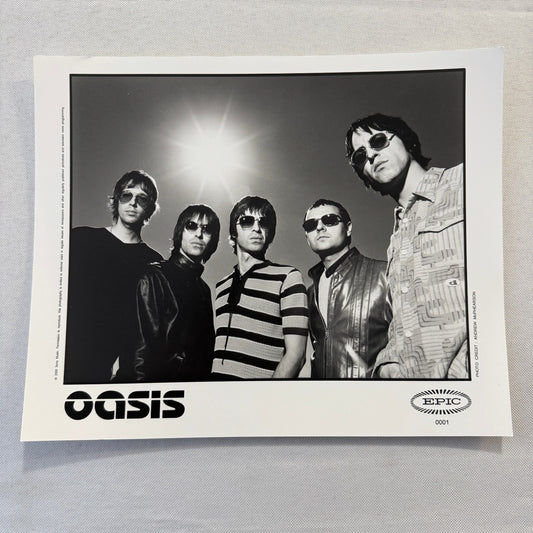 Oasis Publicity Press Photo Photograph Liam Gallagher Noel Gallagher 2000