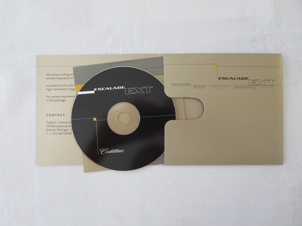 2002 Cadillac Escalade EXT Truck Press Kit Brochure Catalog 