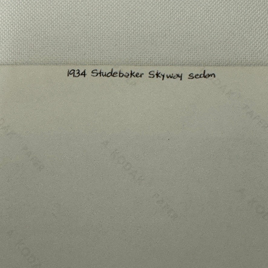 Vintage 1934 Studebaker Skyway Sedan Car Photo Photograph Modern Print