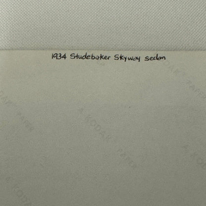 Vintage 1934 Studebaker Skyway Sedan Car Photo Photograph Modern Print