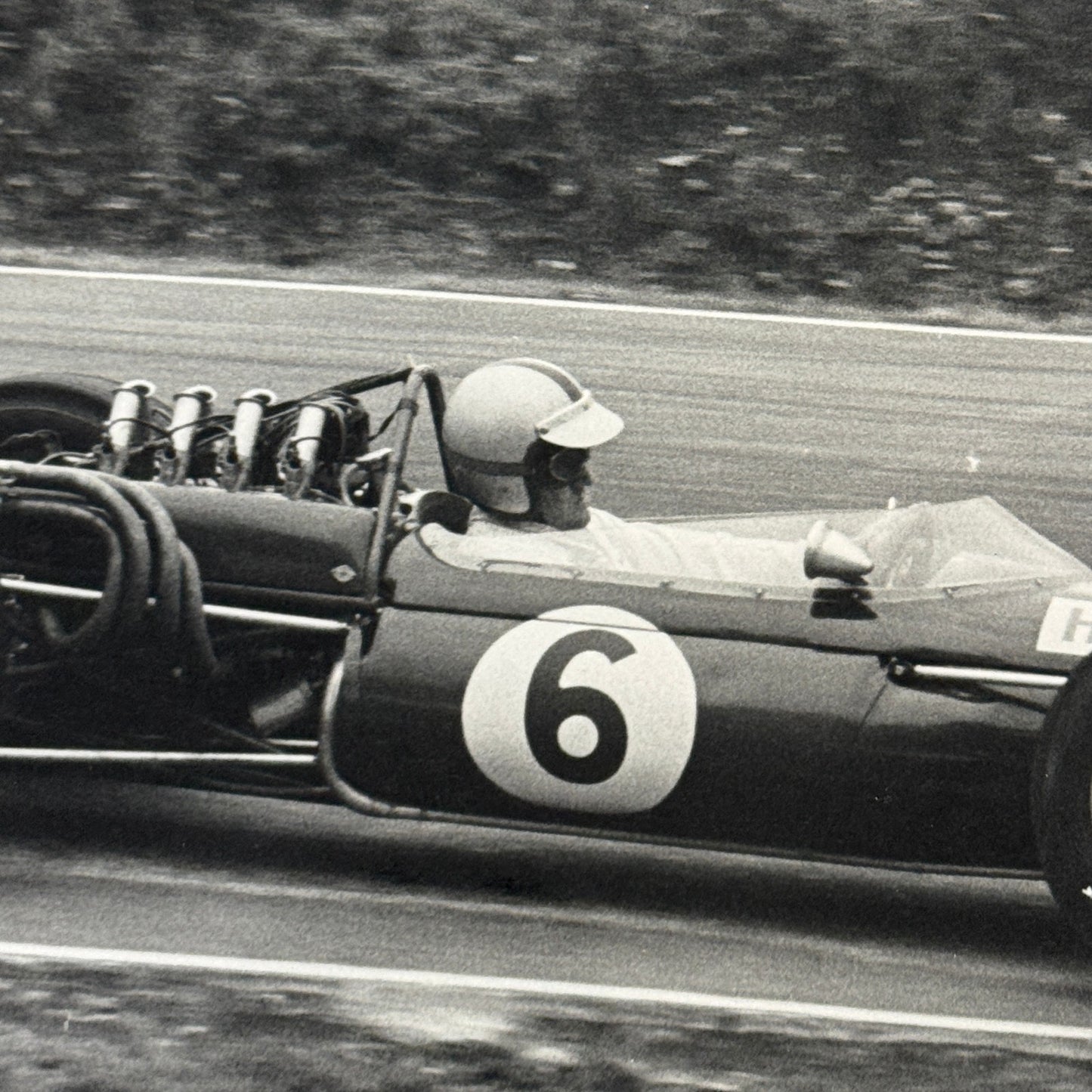Vintage Racing Photo Photograph Denny Hulme Brands Hatch Grand Prix 1966 Brabham