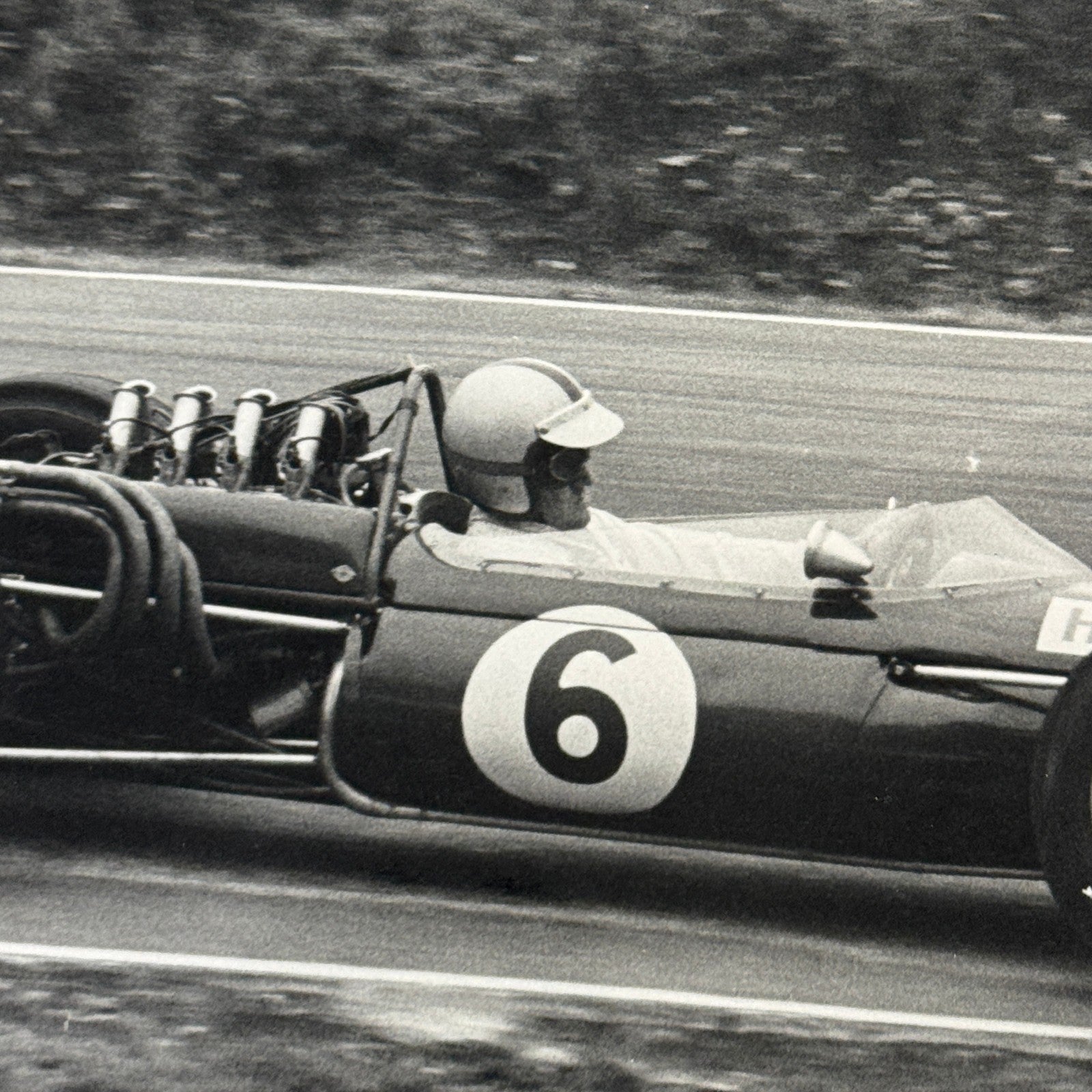 Vintage Racing Photo Photograph Denny Hulme Brands Hatch Grand Prix 1966 Brabham