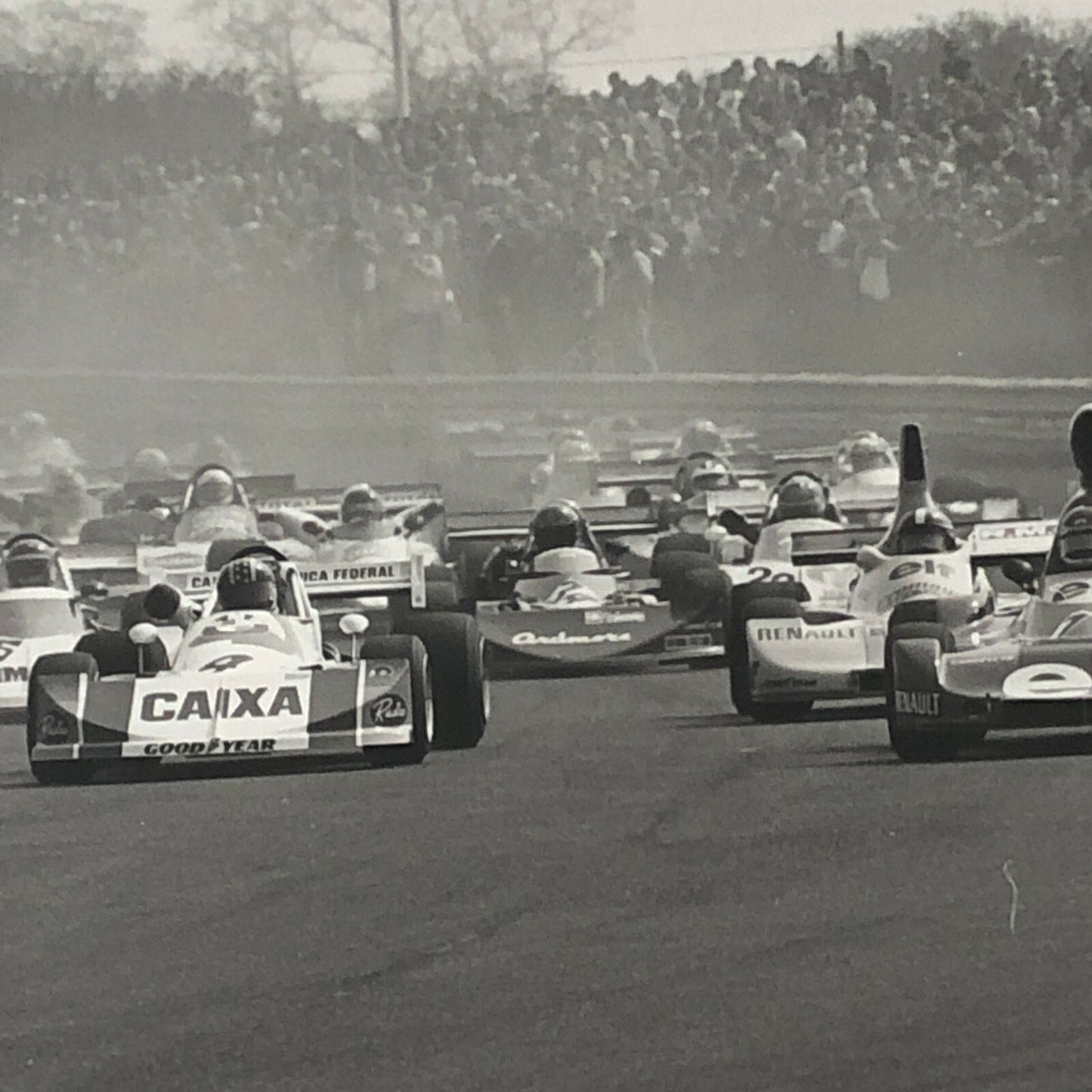 Vintage 1976 Formula 2 F2 Thruxton Grand Prix Racing Photo Photograph ELF +  