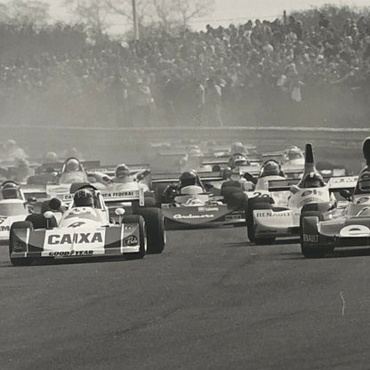 Vintage 1976 Formula 2 F2 Thruxton Grand Prix Racing Photo Photograph ELF +  