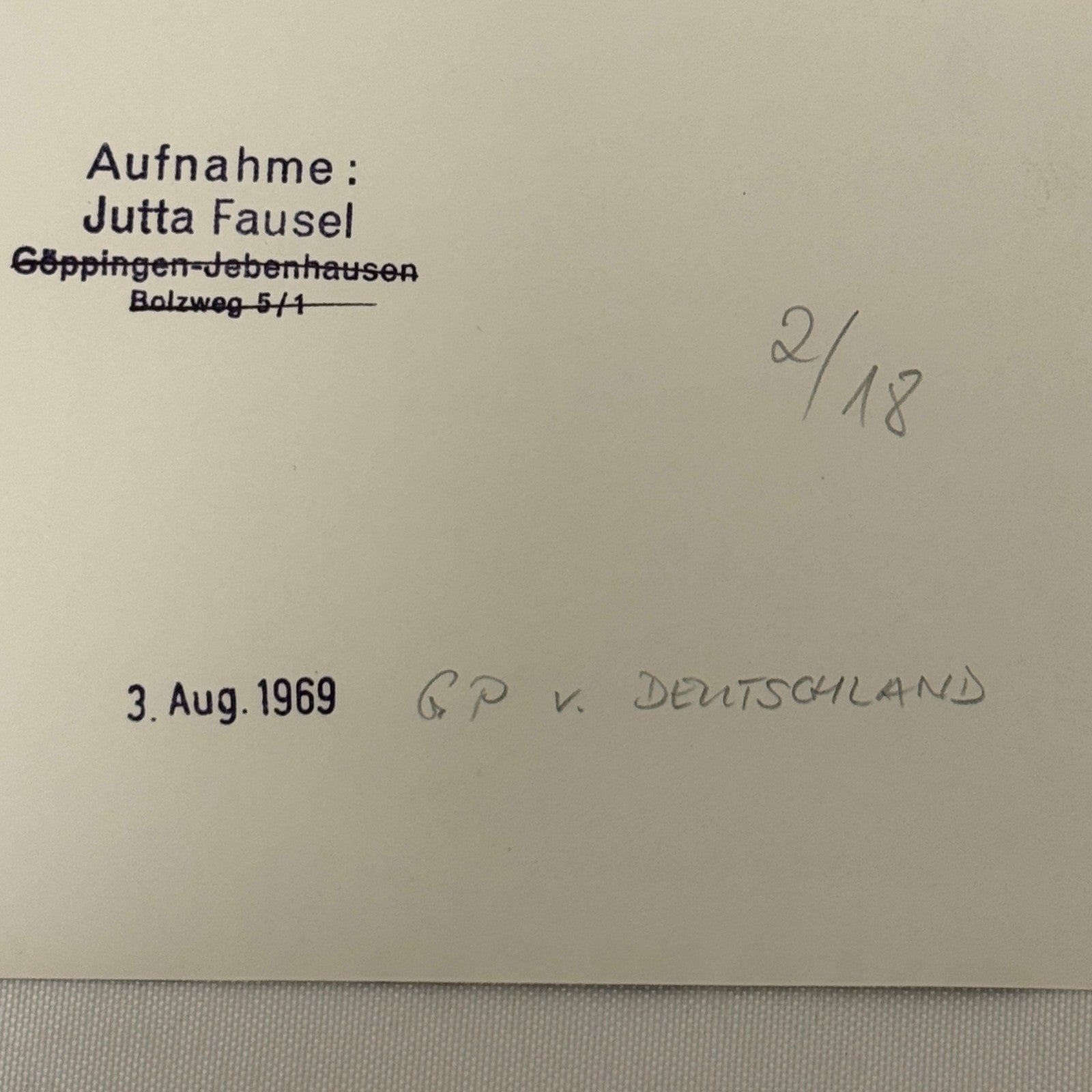 Vintage Racing Photo 1969 German Grand Prix Jackie Oliver Motorsport Photograph