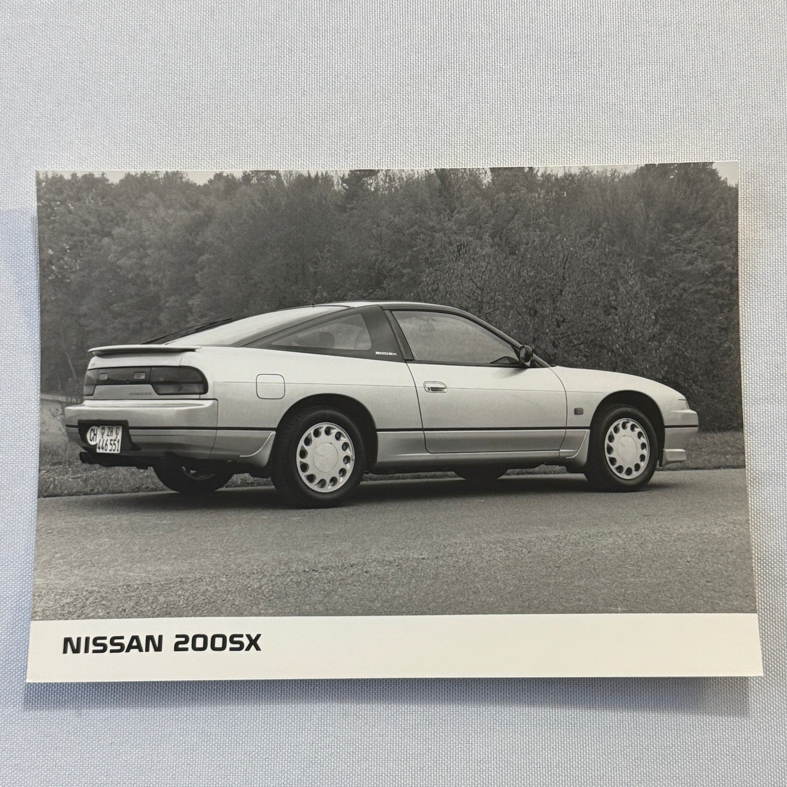 Nissan 200SX Sports Car Factory Press Photo Photograph Lot 2x Vintage