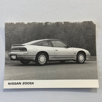 Nissan 200SX Sports Car Factory Press Photo Photograph Lot 2x Vintage