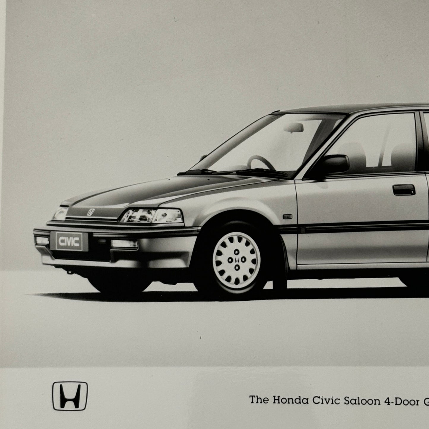 Honda Civic Saloon Sedan GL Car Factory Press Photo Photograph European Market