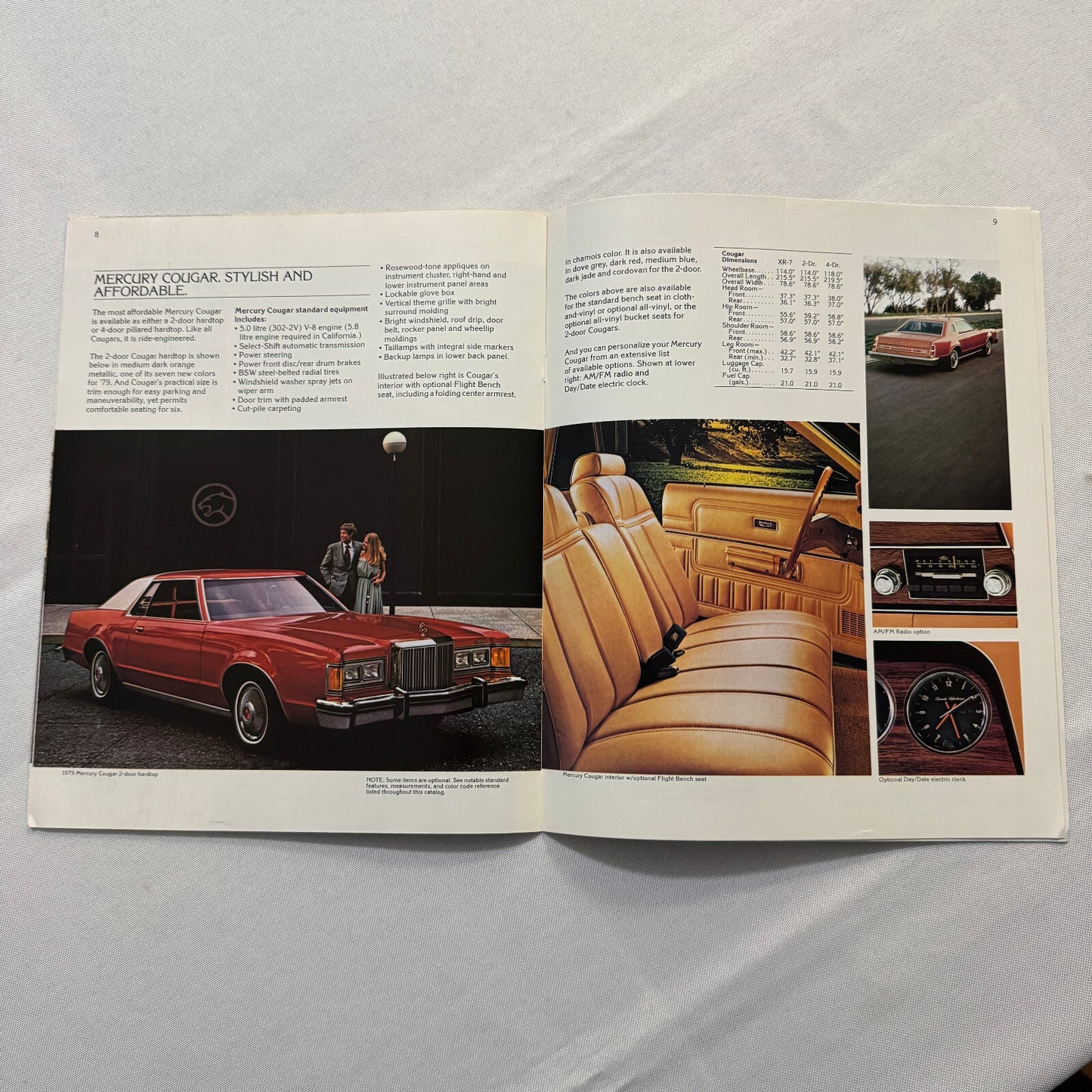 1979 Mercury Cougar Car Sales Brochure Catalog XR-7 XR7