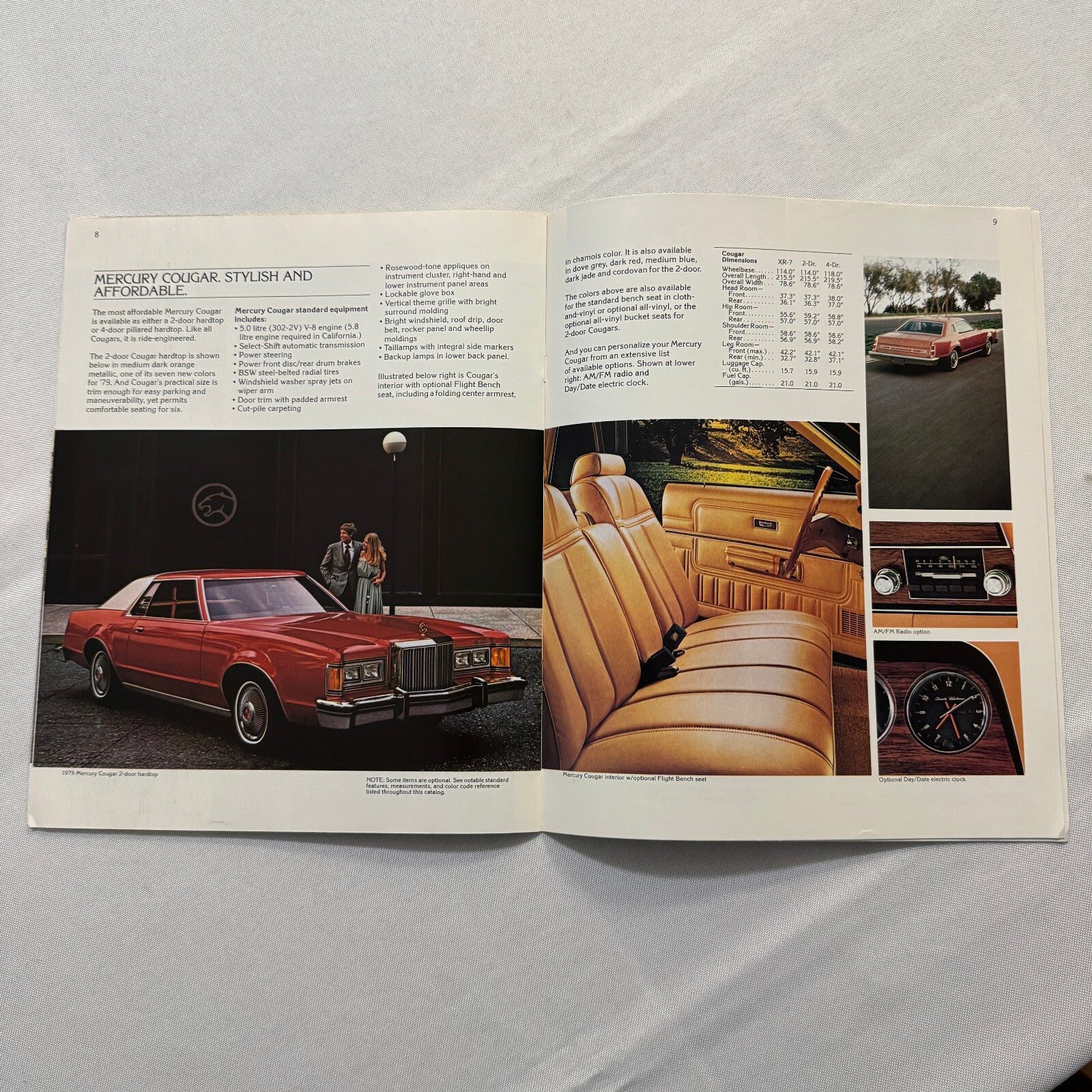 1979 Mercury Cougar Car Sales Brochure Catalog XR-7 XR7