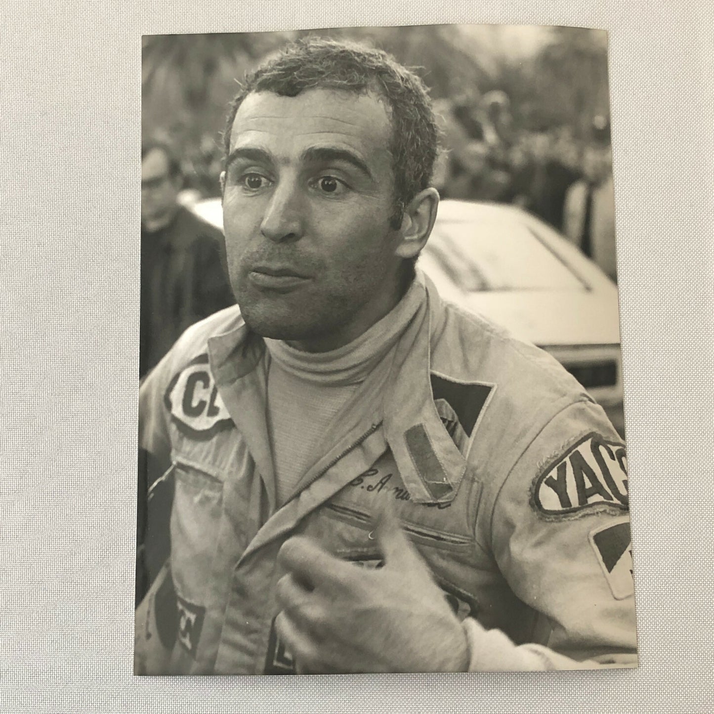 Vintage Rally Racing Photo Photograph 1974 Driver Jean-Claude Andruet 