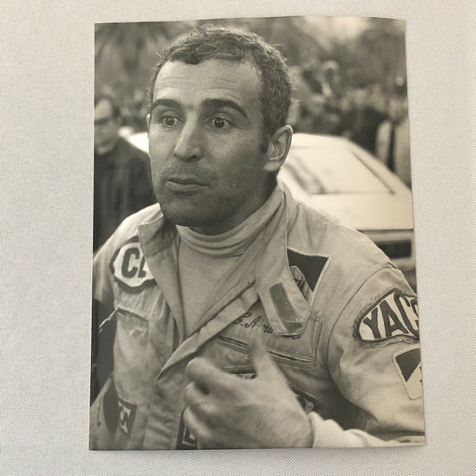 Vintage Rally Racing Photo Photograph 1974 Driver Jean-Claude Andruet 