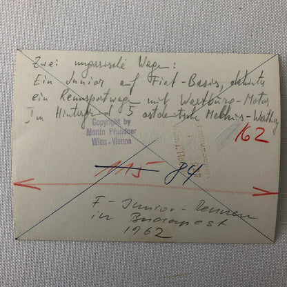 1962 Formula Junior Racing Car Photo Photograph 