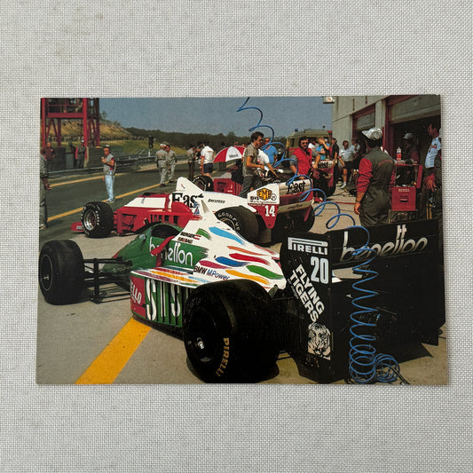 Benetton Formula One F1 Racing Card Postcard BMW POLISH Text